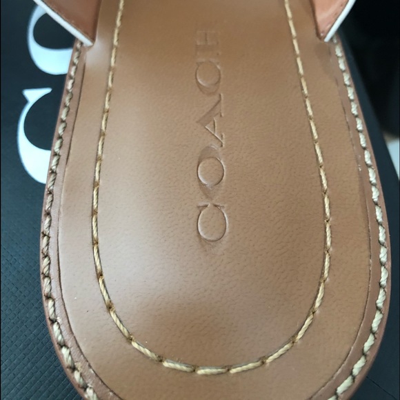 🎀 NEW!!Coach Lesli Monogram Buckle Sandals - Picture 16 of 16